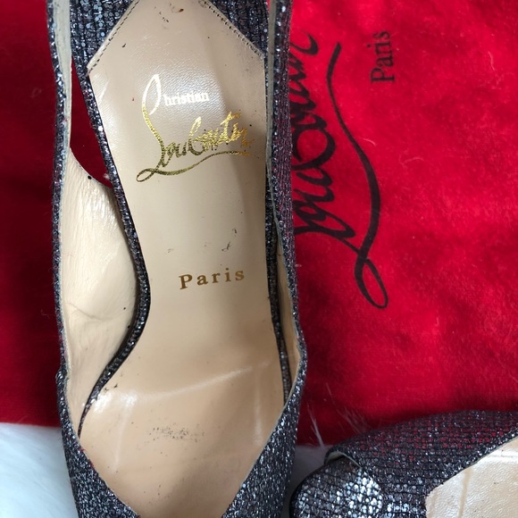 [Christian Louboutin] Glitter Sequin Heels - Picture 8 of 8